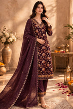 Women’s Pure Cotton Printed Kurta Pant Set with Mul Chanderi Dupatta | Embroidered sequin V-Neck Kurta | Ethnic Floral Kurta Set for Women